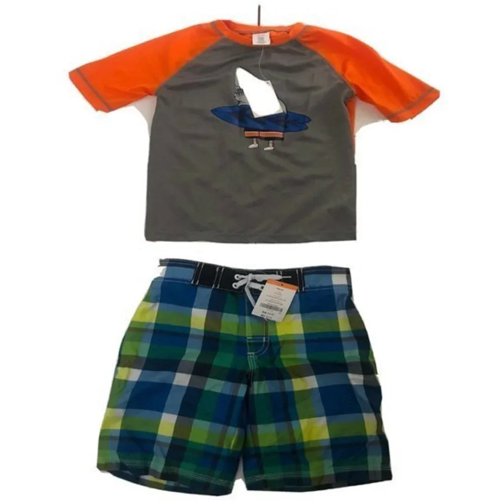 Gymboree Boys Swim Suit 2pc S (5-6)Trunks Shorts